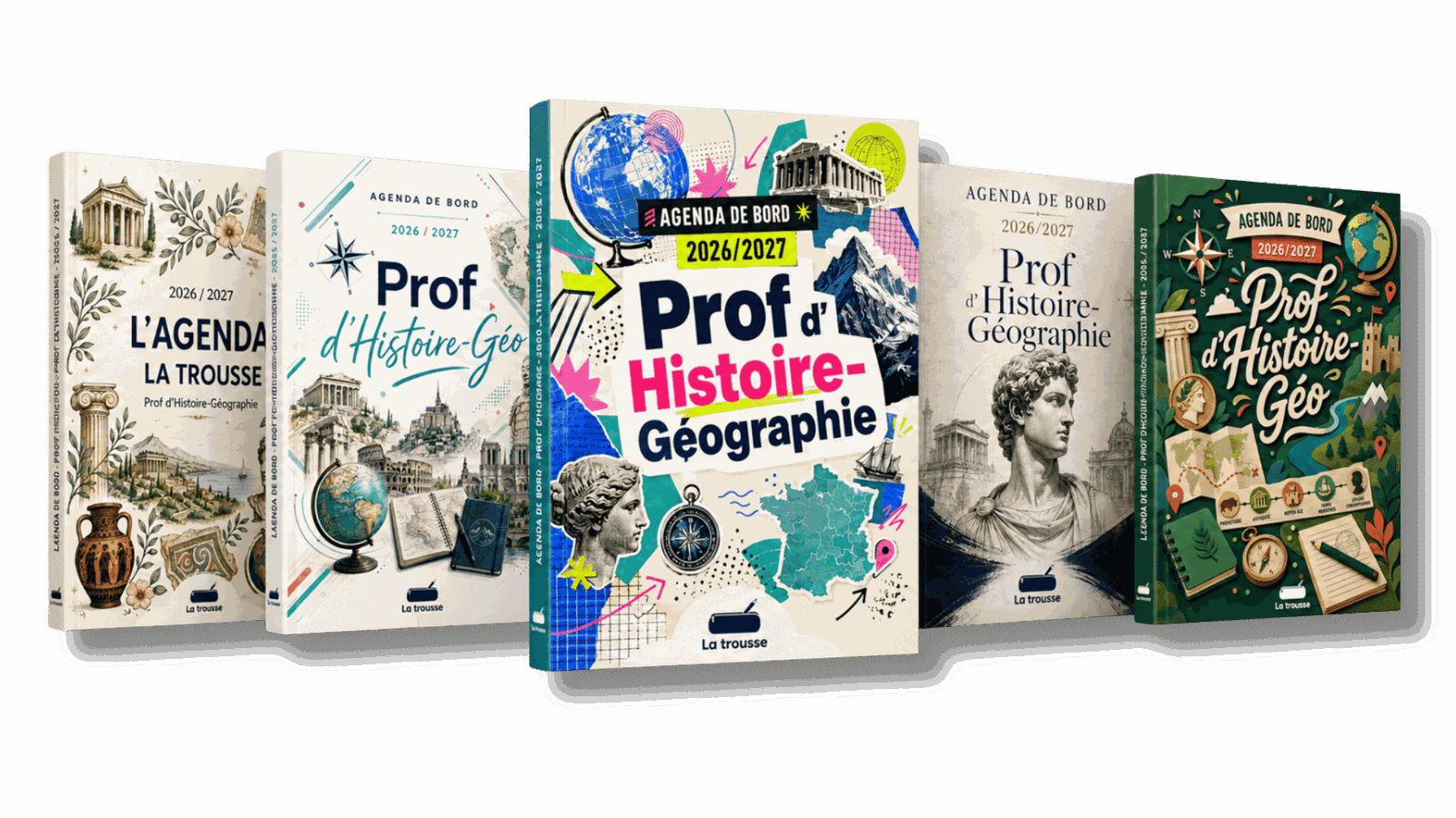 Les couvertures de l'Agenda La Trousse Histoire-Géo
